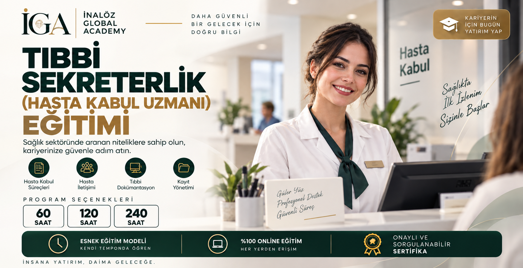Tıbbi Sekreterlik (Hasta Kayıt Kabul) Eğitimi